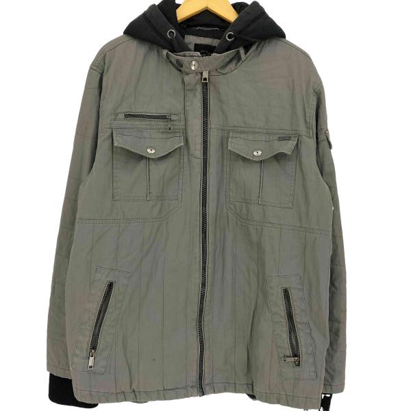 USED古着(ユーズドフルギ) DISTILLERY フーデッドワークジャケット メンズ JPN：X...