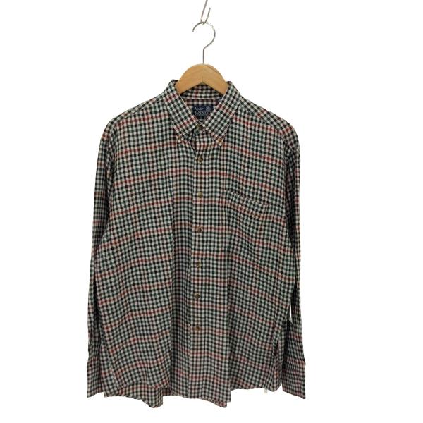 LANDS END(ランズエンド) Viyella ウールチェックBDシャツ メンズ JPN：L  ...