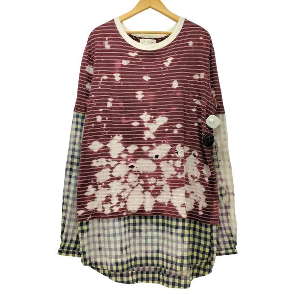 FAITH CONNEXION(フェイスコネクション) L/S ブリーチ加工 レイヤード カットソー...