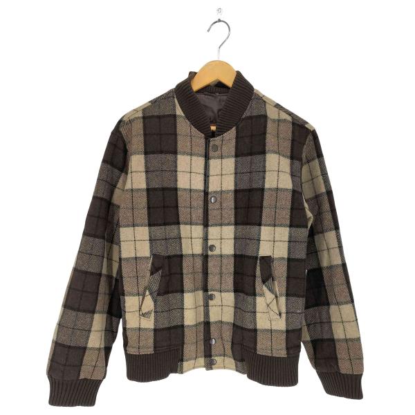 USED古着(ユーズドフルギ) {{ELM}} チェックウールスナップブルゾン メンズ JPN：L ...