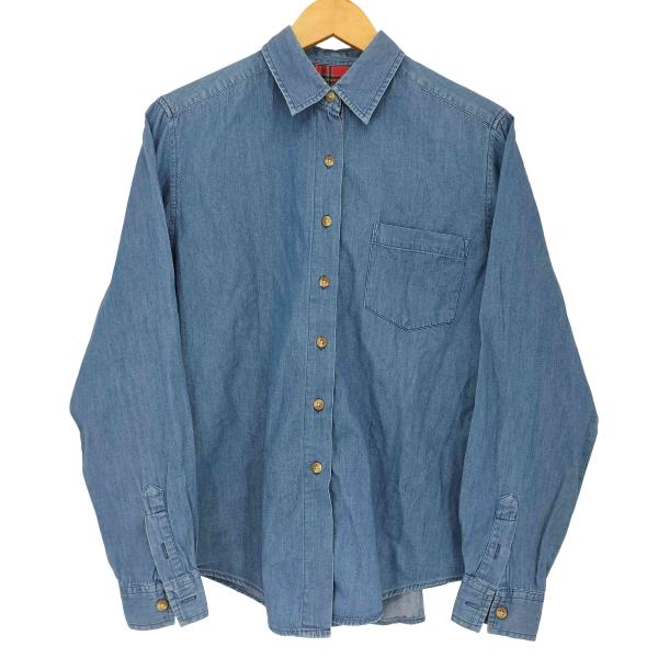 PENDLETON(ペンドルトン) 香港製 シャンブレーシャツ 前立てチェック レディース JPN：...