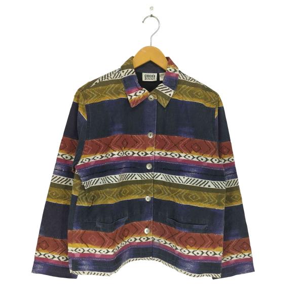 USED古着(ユーズドフルギ) {{CHICO'S DESIGN}} ネイティブデザインビジュー装飾...