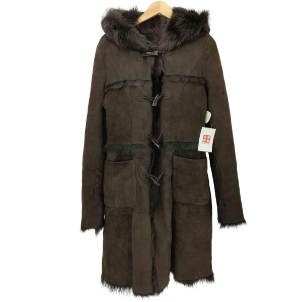 USED古着(ユーズドフルギ) {{MILLINEO}} リアルレザー ムートンダッフルコート レデ...