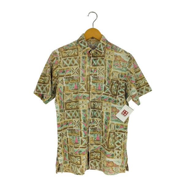 Reyn Spooner(レインスプーナー) 90S 水着タグ シアサッカー ヨット アロハシャツ ...