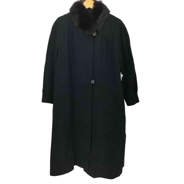 USED古着(ユーズドフルギ) Cojana ウール フォックスファー ロング コート レディース ...