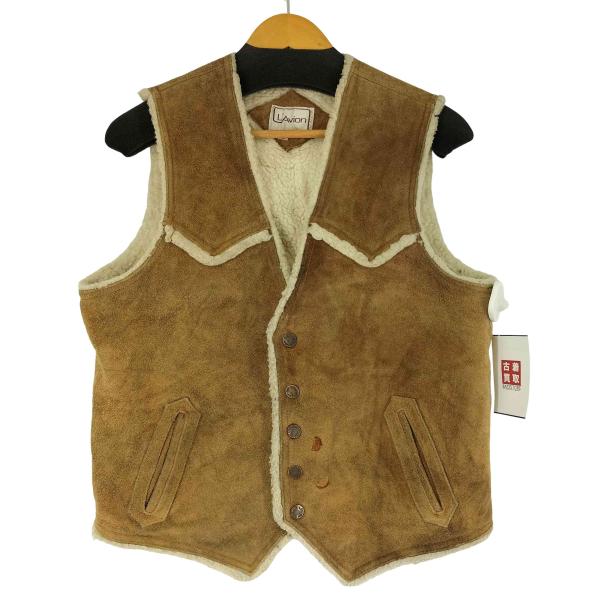 USED古着(ユーズドフルギ) LAVION ムートンベスト メンズ JPN：L  中古 古着 09...