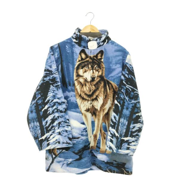 USED古着(ユーズドフルギ) {{TRAIL CREST}} アニマル フリース フルパターン メ...