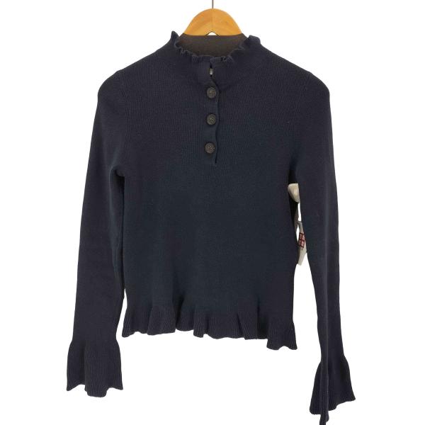 SEE BY CHLOE(シーバイクロエ) フリルポロカラーニット レディース 表記無  中古 古着...