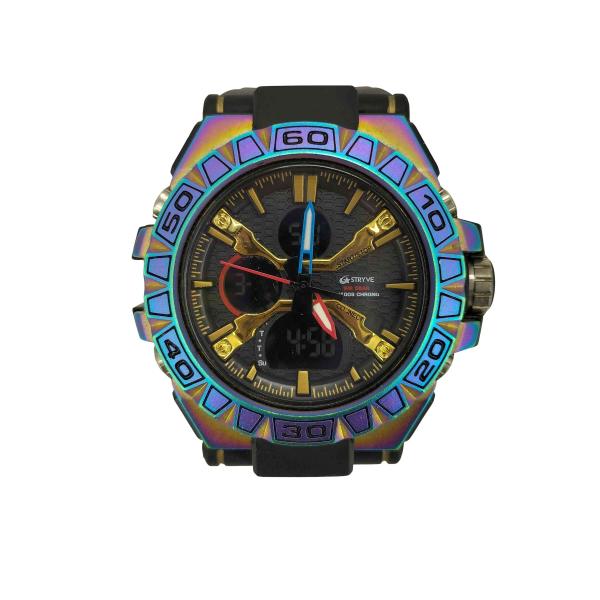 USED古着(ユーズドフルギ) stryve クロノグラフ 腕時計 WR 5BAR メンズ 表記無 ...