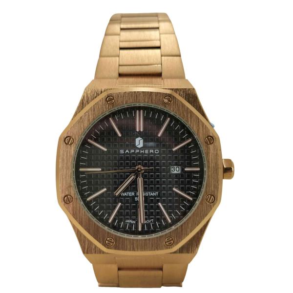 USED古着(ユーズドフルギ) SAPPHERO  八角形ステンレス鋼防水ルミナスリストウォッチ高級...