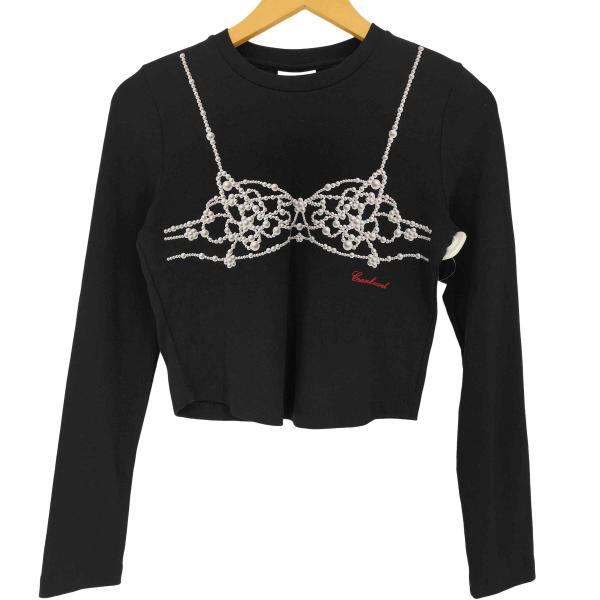 USED古着(ユーズドフルギ) CRANK パールビスチェプリントトップ レディース 表記無  中古...