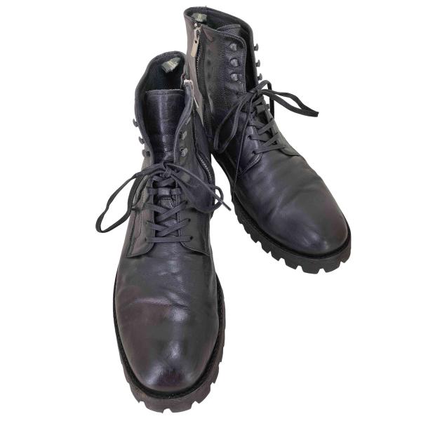 officine creative(オフィチーネクリエイティブ) サイドジップ レザー レースアップ...