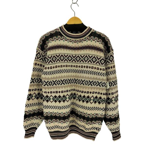 WOOLRICH(ウールリッチ) ノルディック柄 クルーネックニット メンズ import：L  中...