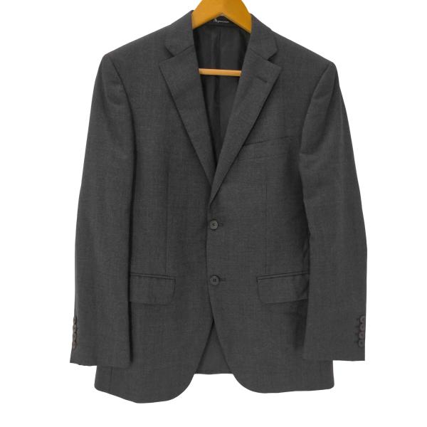 AQUASCUTUM(アクアスキュータム) シャドーチェック ウール 2B テーラード ジャケット ...