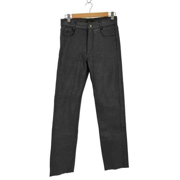 WORLD WIDE LOVE(ワールドワイドラブ) カウレザーパンツ メンズ  30 中古 古着 ...