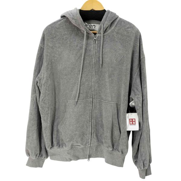 USED古着(ユーズドフルギ) OPEN YY Velour Box Hoodie ベロア ジップ ...