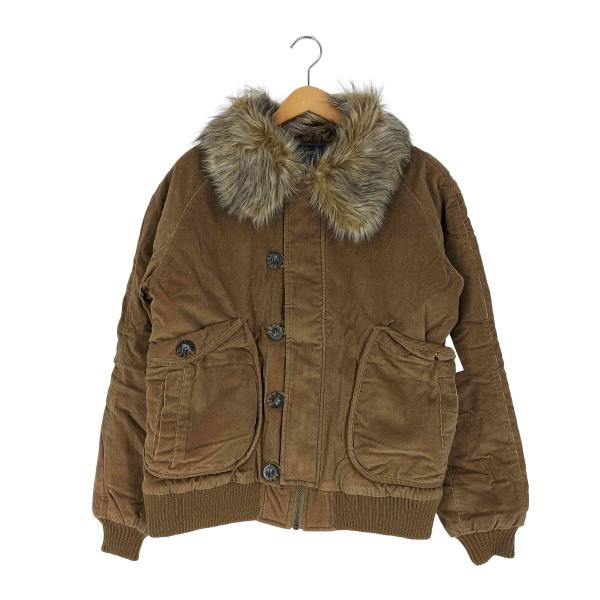 WOOLRICH(ウールリッチ) 裏地キルティング フェイクファー トグルボタン ジャケット メンズ...