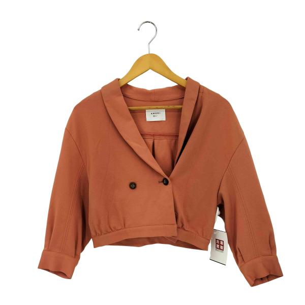 AMERI(アメリ) レーヨン混 クロップド丈 SHORT TOP ジャケット レディース  S 中...