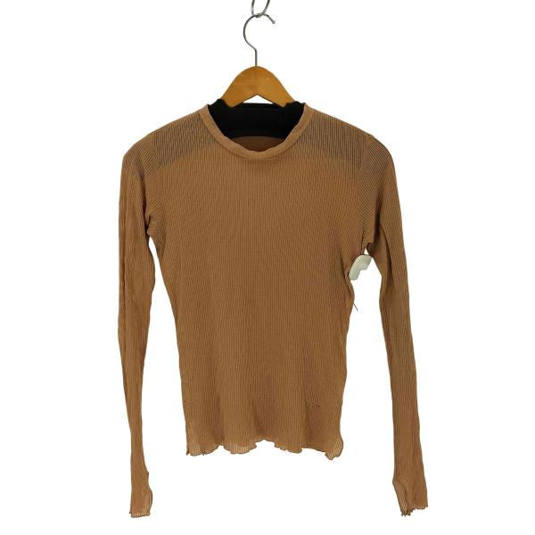 AURALEE(オーラリー) 20SS SEE-THROUGH RIB MOCK NECK L/S ...