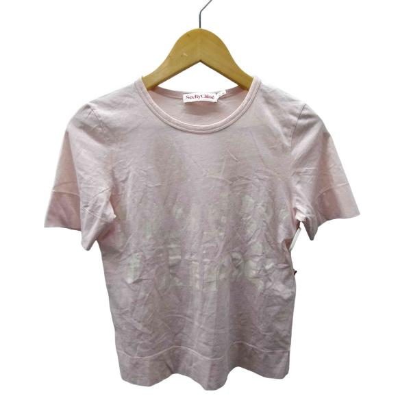 SEE BY CHLOE(シーバイクロエ) ロゴプリントTシャツ レディース FR：34  中古 古...