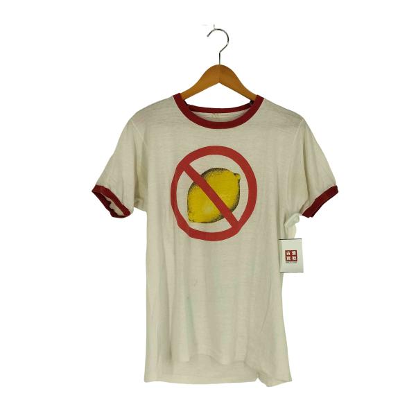 USED古着(ユーズドフルギ) 80-90S レモン × ポリコットン シングルステッチ S/S リ...