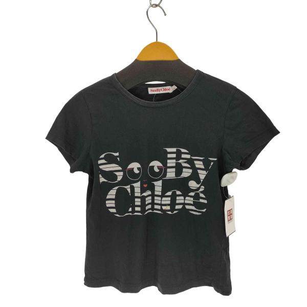 SEE BY CHLOE(シーバイクロエ) ロゴプリントTシャツ Y2K レディース FR：34  ...