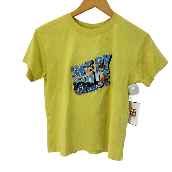 SEE BY CHLOE(シーバイクロエ) ロゴプリントTシャツ レディース JPN：S  中古 古...