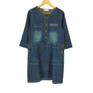 soulberry(ソウルベリー) ノーカラーデニムワンピース レディース M 中古 古着 1208