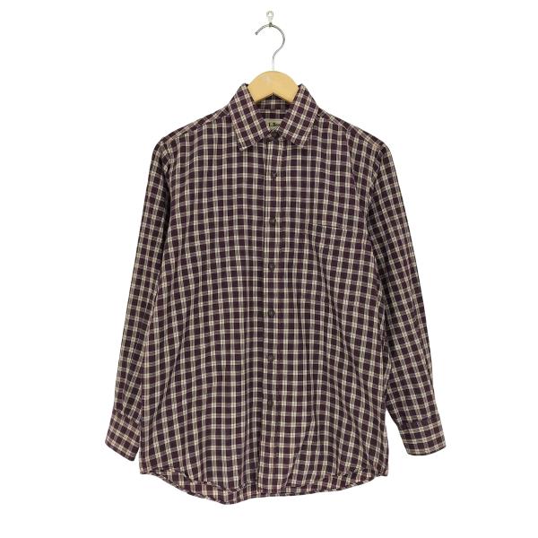 L.L.Bean(エルエルビーン) 80s USA製 L/Sチェックシャツ メンズ JPN：S  中...