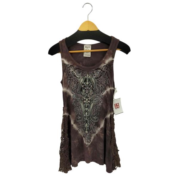 USED古着(ユーズドフルギ) {{VOCAL}} USA製 サイドレース ラインストーンタンクトッ...