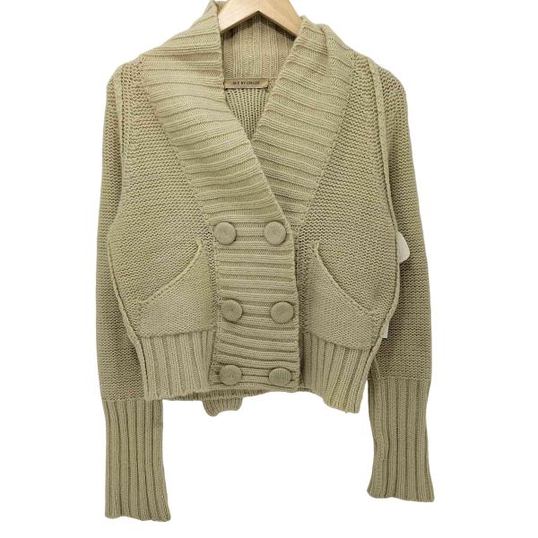 SEE BY CHLOE(シーバイクロエ) モヘヤアンゴラ クロップド ニット ジャケット レディー...