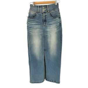 AZUL by moussy(アズールバイマウジー) HIGH WAIST SLIT DENIM SK 2 中古 古着 0803