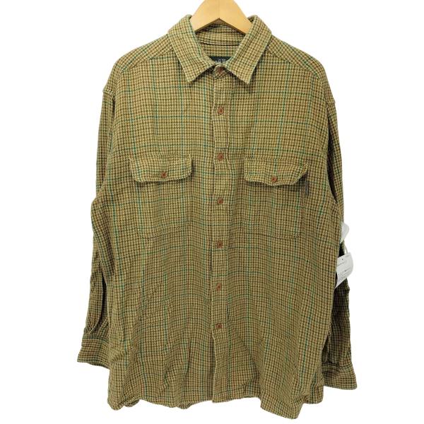 WOOLRICH(ウールリッチ) 00s コットン100 千鳥格子 チェック L/S ネルシャツ メ...
