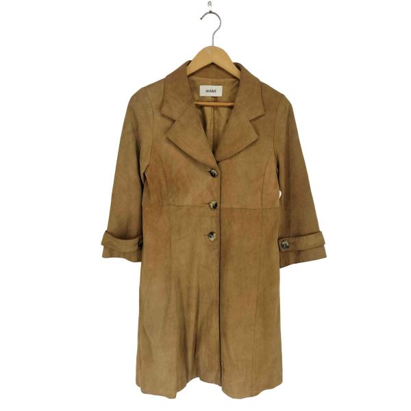 snidel(スナイデル) lamb leather ラムスエードチェスターコート レディース  0...