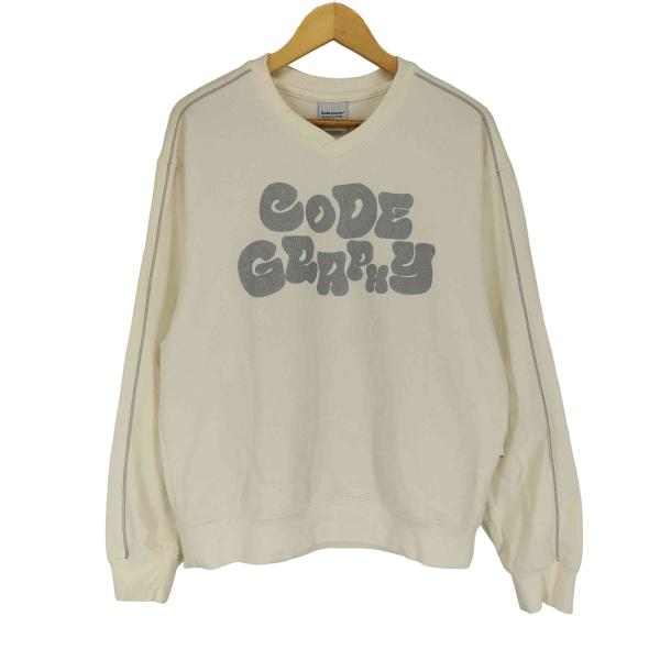 USED古着(ユーズドフルギ) {{codegraphy}} Vネックスウェットシャツ レディース ...