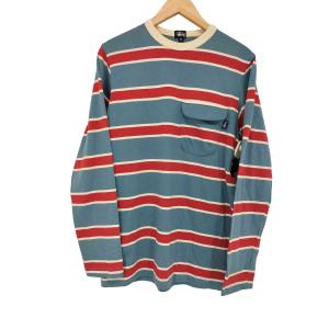 Stussy(ステューシー) 紺タグ ボーダーポケットTシャツ メンズ JPN：S 中古 古着 0906