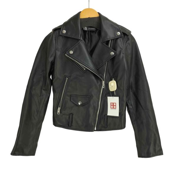 ZARA(ザラ) FAUX LEATHER JACKET レディース import：XS  中古 古...
