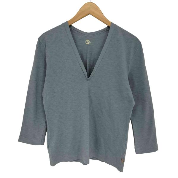 45R(フォーティーファイブアール) Vネック L/S Tシャツ レディース  2 中古 古着 10...