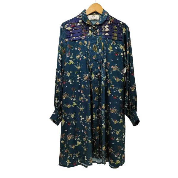 JUN OKAMOTO(ジュンオカモト) プリーツデザイン L/S 花柄ワンピース レディース JP...
