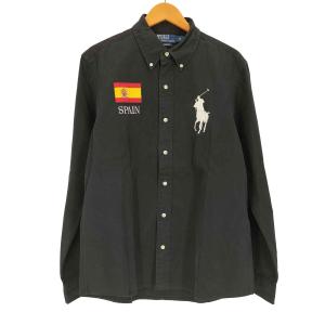 Polo by RALPH LAUREN(ポロバイラルフローレン) CUSTOM FIT SPAIN 国旗 中古 古着 1243