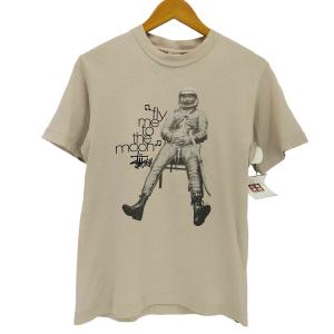 Stussy(ステューシー) 90s USA製 白タグ OLD FLY ME TO THE MOON Tシ 中古 古着 1052