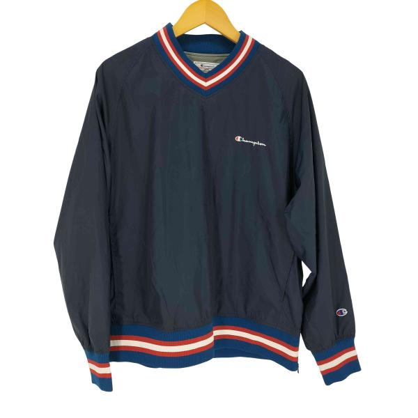 Champion(チャンピオン) Vネックナイロンプルオーバージャケット  メンズ import：X...