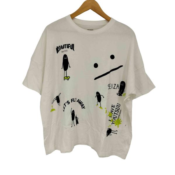 graniph(グラニフ) ビューティフルシャドー プリント ボックスシルエット Tシャツ メンズ ...