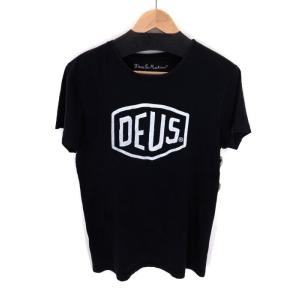 デウス DEUS SHELD TEE ロゴプリント クルーネックTシャツ メンズ S 中古 古着 211208｜bazzstore