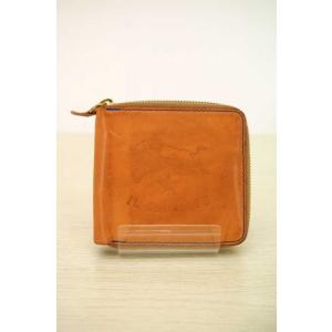 イルビゾンテ IL BISONTE 二つ折り財布 メンズ サイズ表記無 ラウンドファスナー2つ折り財布　ヌメ革 中古 ブランド古着バズストア 2608