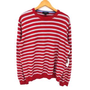 ジェイクルー J.CREW ボーダーコットンニット メンズ L 中古 古着 210827｜bazzstore