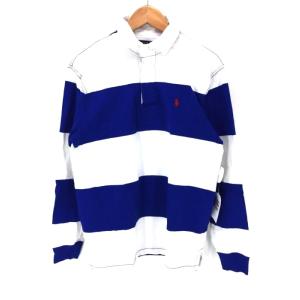 ポロラルフローレン POLO RALPH LAUREN ラガーシャツ LONG SLEEVE STRIPED RUGBY  中古 古着 211203｜bazzstore