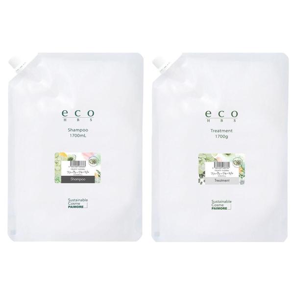 パイモア エコエイチビーエス シャンプー 1700ml ＆ トリートメント1700g フルーティーフ...