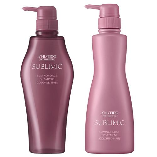 資生堂 ／ サブリミック／ ルミノフォース シャンプー 500ml ＆ トリートメント 500g セ...