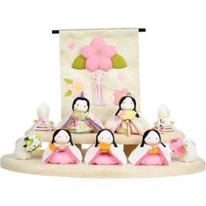 雛人形 龍虎堂 リュウコドウ ぽてりひな5人 麻の葉